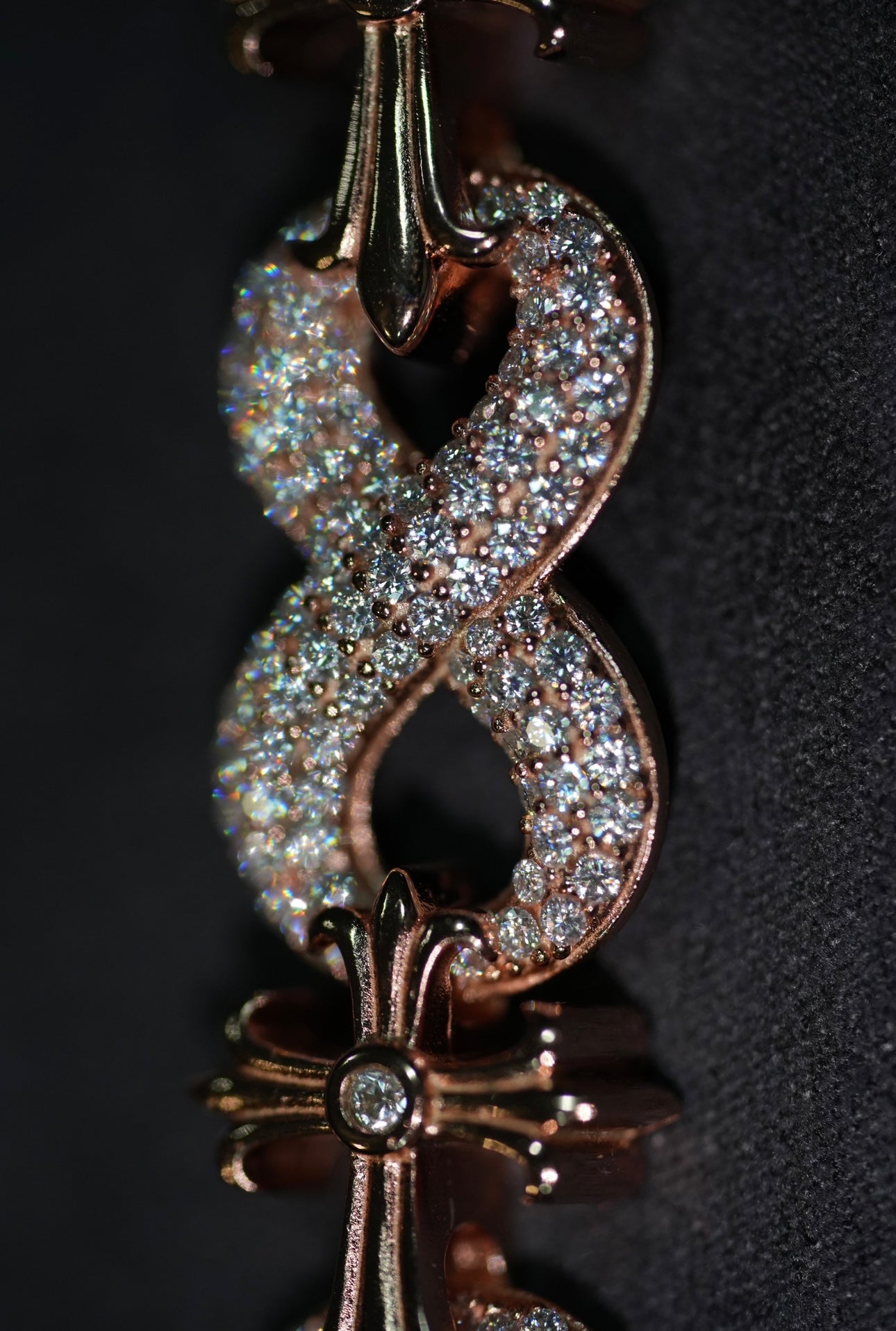 Vvs Infinity Gotic Cross Bracelet