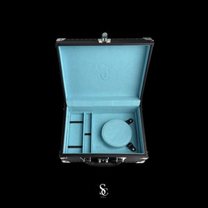 Jewelry Trunk Essec (Black-Light Blue)