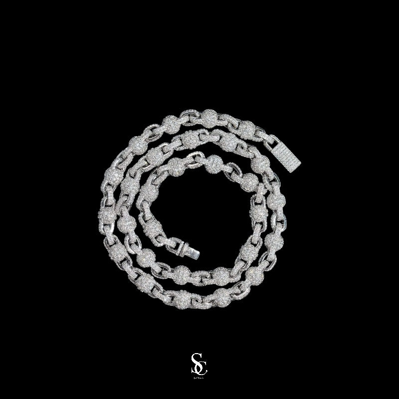 Vvs1 8mm Iced Balls Chain