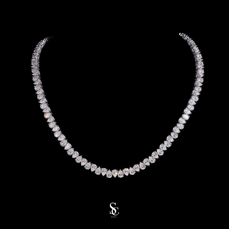 Vvs Tennis Chain Pear Cut