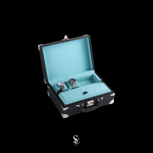Jewelry Trunk Essec (Black-Light Blue)