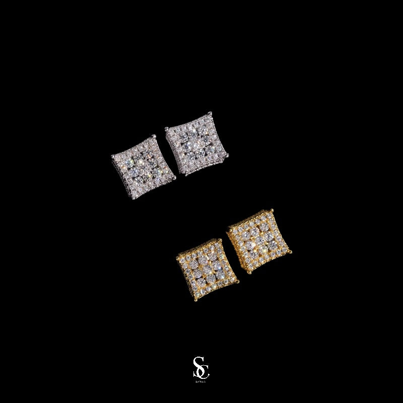 Square Vvs Earrings